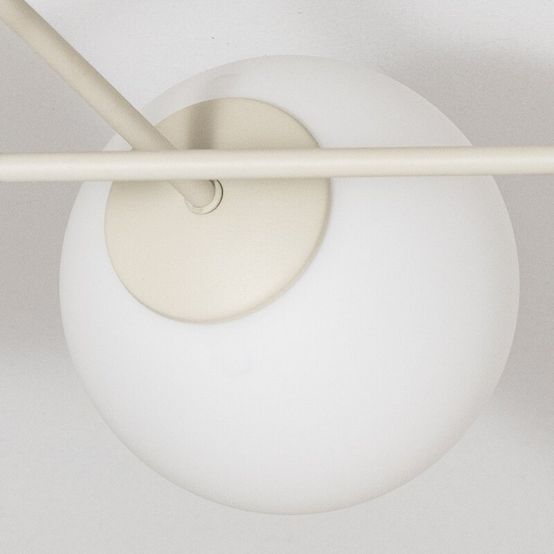 HELAM Deckenleuchte Lampe Moon E27 sandfarben Glas 87cm dimmbar SIEHE TEXT/FOTO - 5902349236414