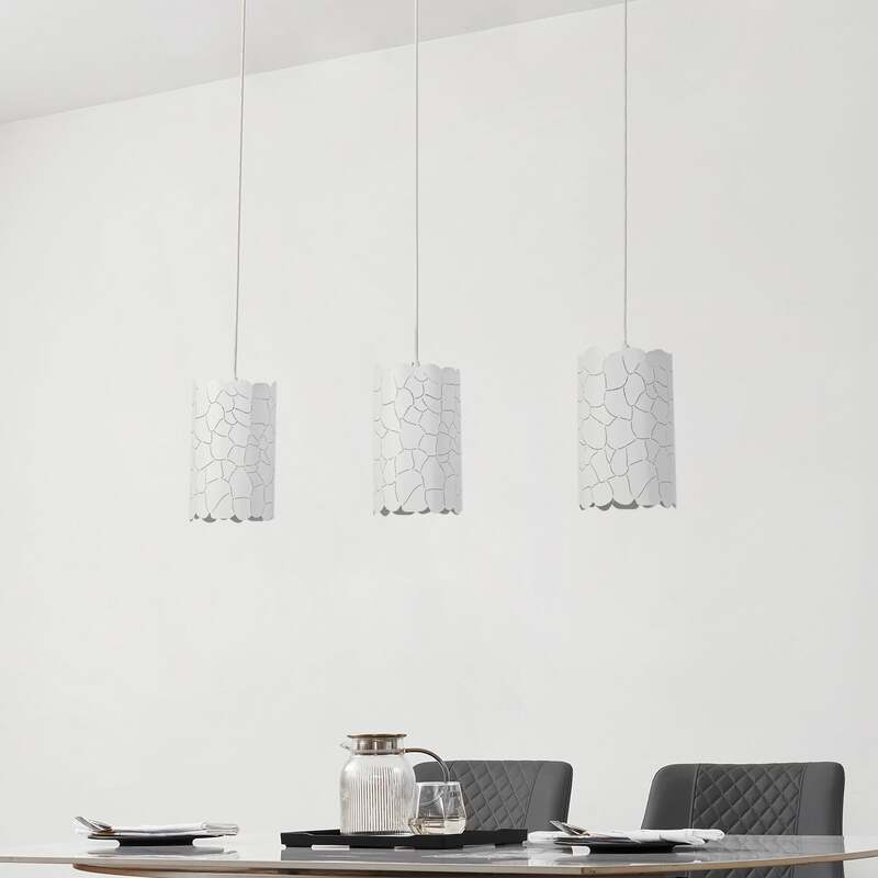 Lindby Hängeleuchte Pendelleuchte Aralena weiß 3-flammig E27 LED Länge 92 cm - 4251911786224