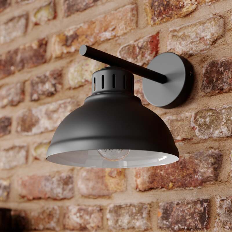 Euluna Wandleuchte Sven Wandlampe Wandlicht Leuchte Lampe E27 einflammig schwarz - 5907565990423