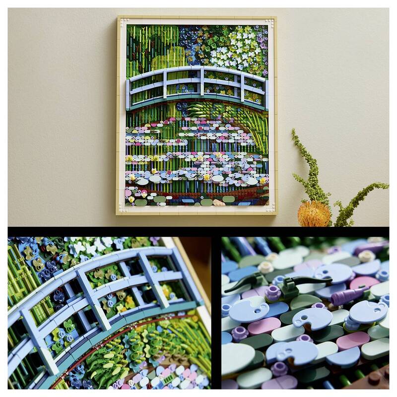 LEGO ART Claude Monet Brücke über einen Seerosenteich 31220 Kunstwerk 3179 Teile - 5702018066379