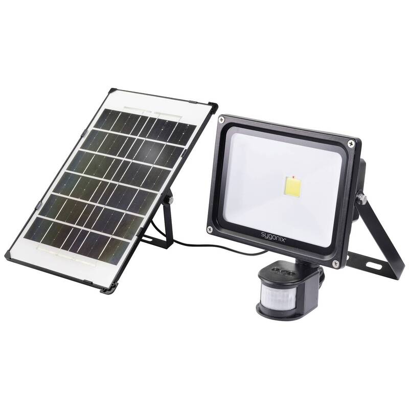 Sygonix SY-5461110 Solar-Spot mit Bewegungsmelder 30 W Neutralweiß Schwarz Solar - 4064161240350