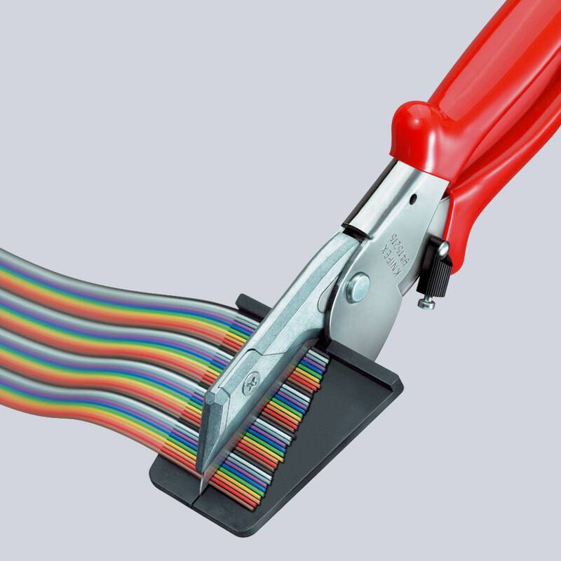 KNIPEX Kabelschneider Cutter Flachbandkabel Kunststoffhüllen verchromt 215 mm - 4003773046011