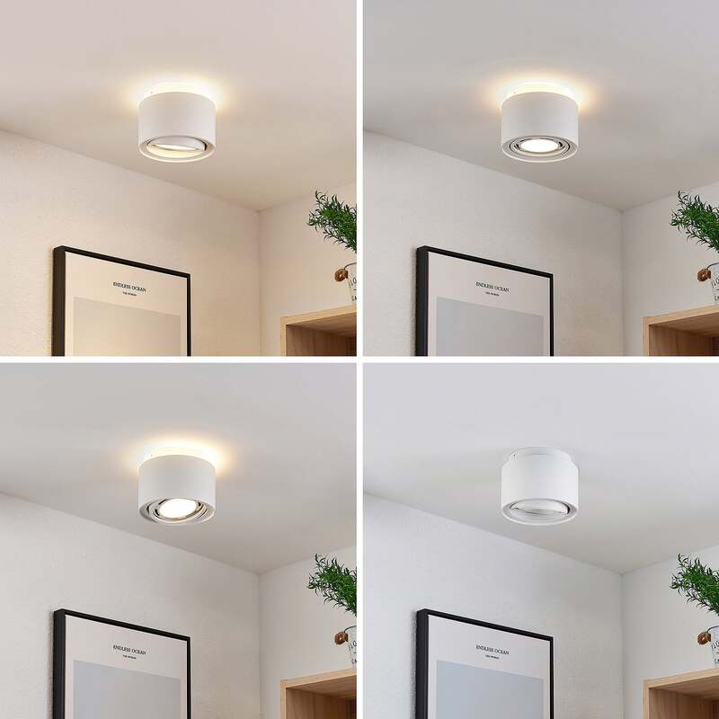 Arcchio Deckenlampe Walisa LED dimmbar Lampe Leuchte weiß Ø 15 cm Aluminium - 4251096588521