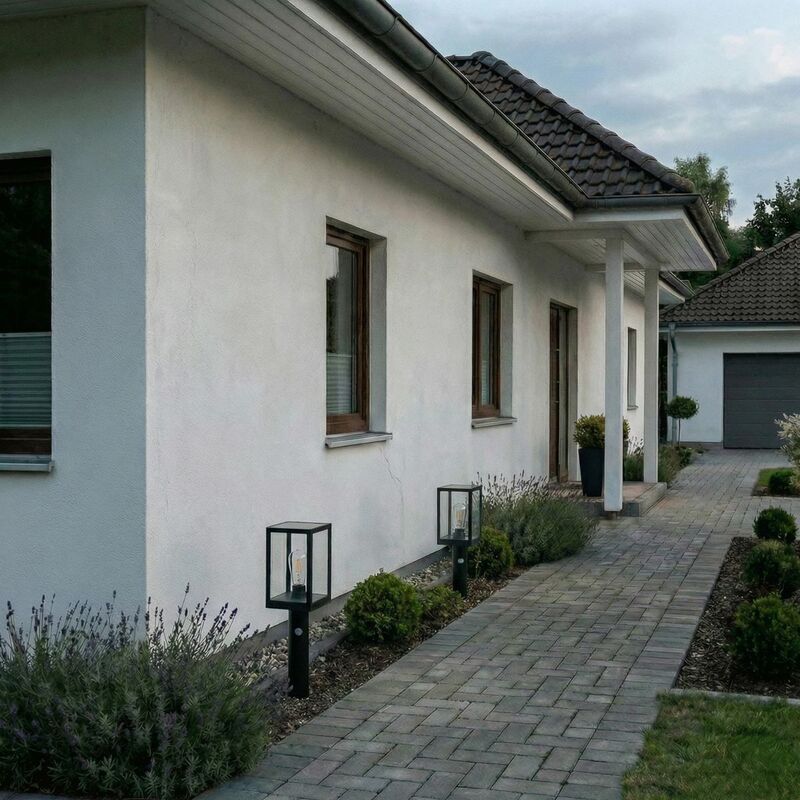 Relto LED-Solar-Wegeleuchte 50cm Sensor Gartenleuchte Erdspieß Außenlampe - 4255830909481
