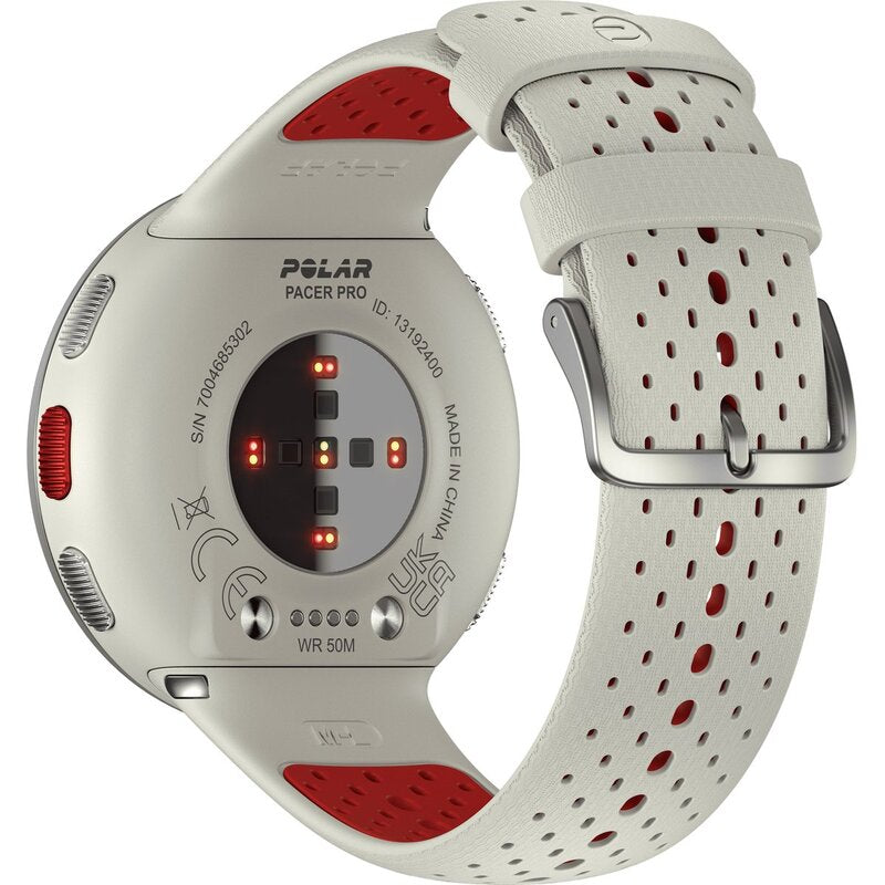 Polar Pacer Pro GPS-Laufuhr Uhr Sportuhr Smartwatch 1,2 Zoll weiß Größe S M L - 0725882060491
