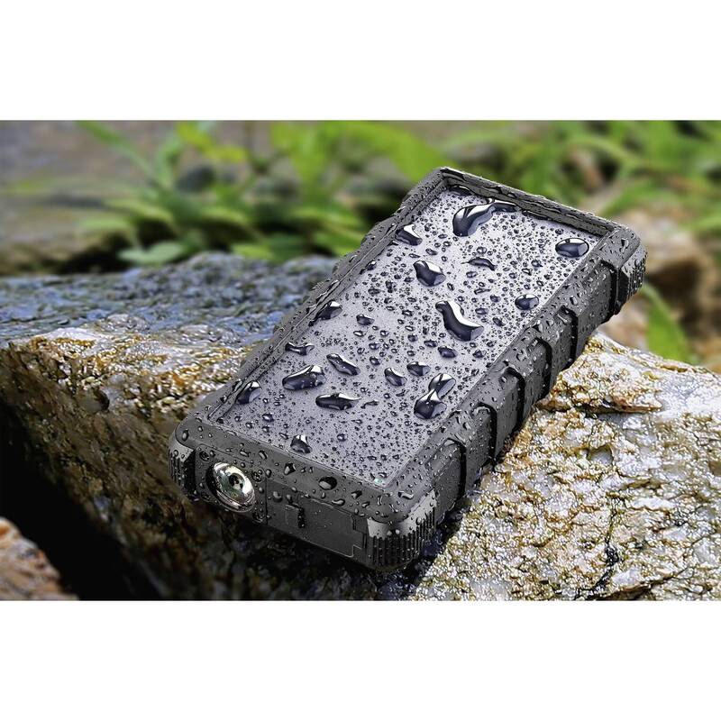 Voltcraft Solar-Powerbank 24000 mAh Akku Ladegerät USB schwarz 3 Ausgänge 6000 - 4053199521562
