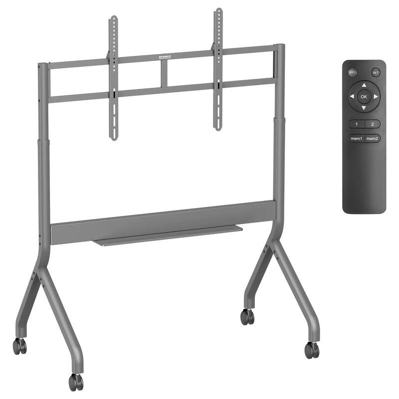 SpeaKa Professional TV-Rollwagen Bodenständer elektrisch 152,4-279,4cm grau - 4064161498201