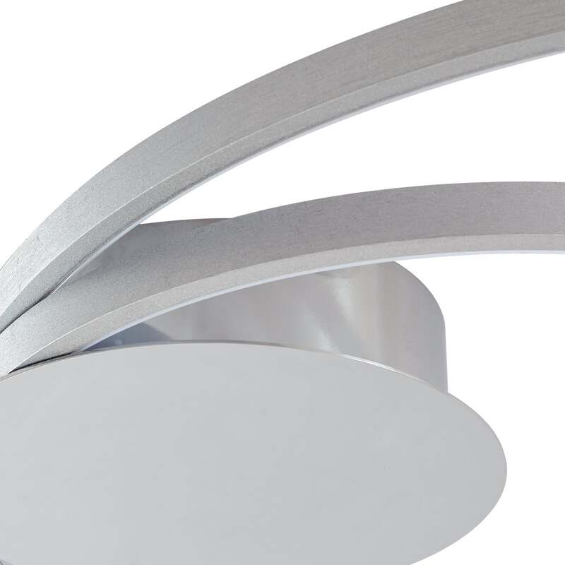 Lindby Deckenleuchte LED Nerwin dimmbar Lampe Leuchte warmweiß Ø64,5cm chrom - 4251096574012