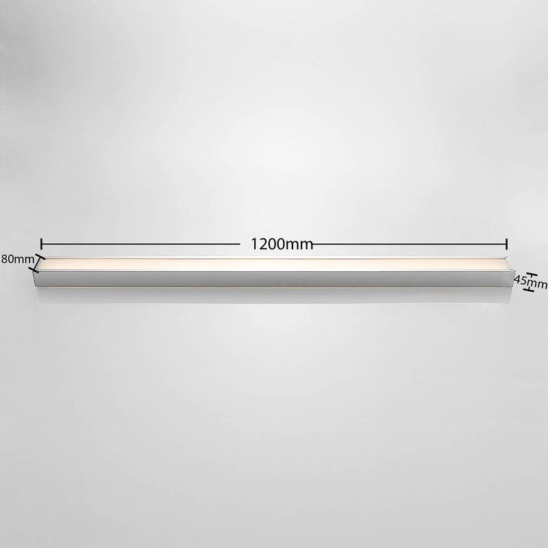 Lindby Layan LED-Bad-Wandleuchte Wandleuchte Lampe Badezimmerlampe chrom 120 cm - 4251096565546