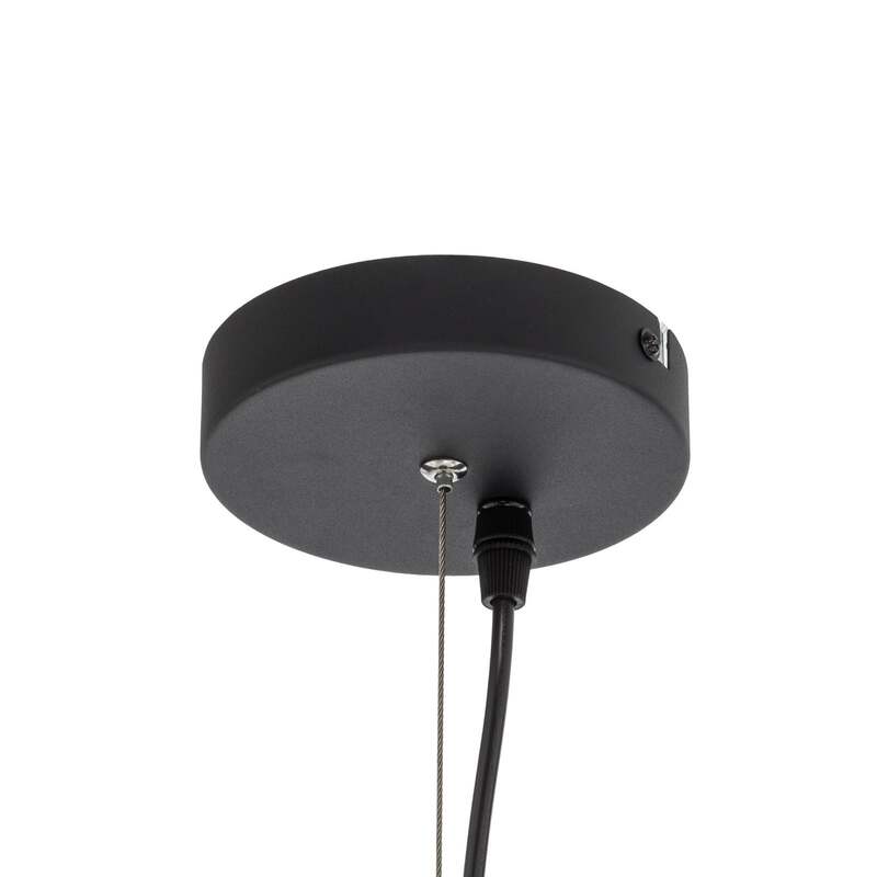 Lindby Pendelleuchte Emilienne Deckenlampe Hängeleuchte Lampe1-flmg E27 schwarz - 4251096535433