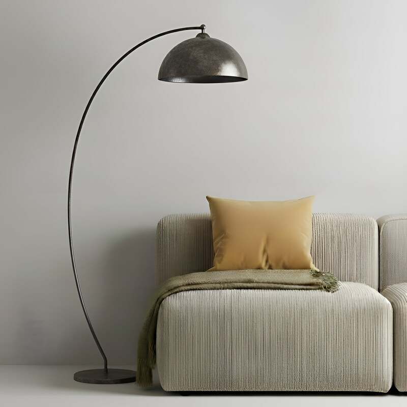 Lindby Jonera Bogenstehlampe Lampe Leuchte Stehlampe Stehleuchte dunkelgrau E27 - 4251911749793