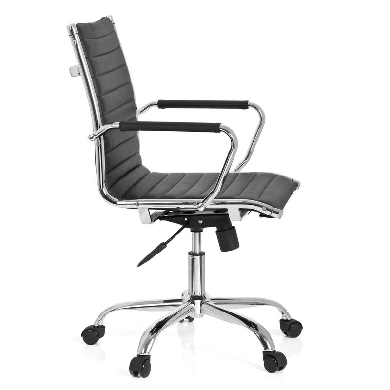 hjh OFFICE  VEMONA 10 Profi Chefsessel Schwarz Drehstuhl Bürostuhl Arbeitsstuhl - 4260354054012
