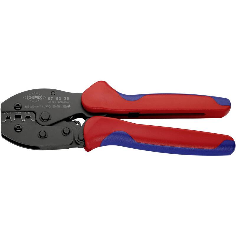 Knipex Crimpzange PreciForce 975235 für unisolierte Steckverbinder 0,5-6mm² 490g - 4003773051886