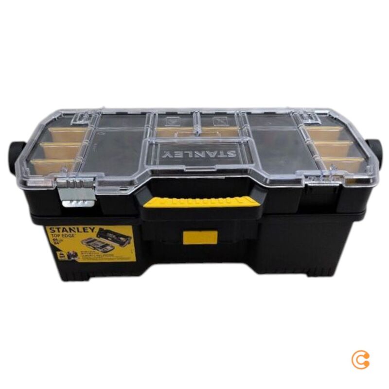 Stanley Werkzeugkoffer unbestückt Werkzeugbox schwarz Kunststoff 670x320x251mm - 3253561975141
