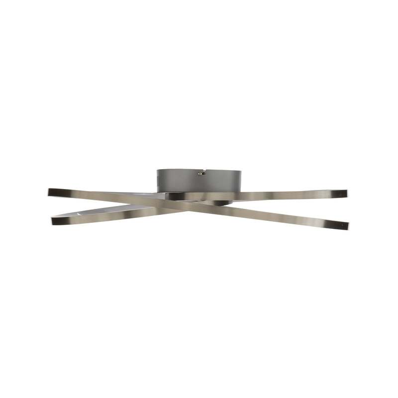 Lindby Deckenlampe Joline LED Leuchte dimmbar nickel Ø60cm 2400 Lumen warmweiß - 4251096563696
