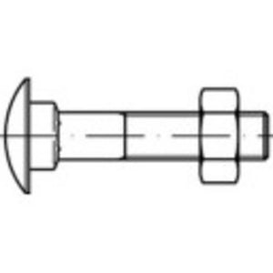 B-Ware TOOLCRAFT Flachrundschraube M12 300 mm Außensechskant Stahl galvanisch verzinkt