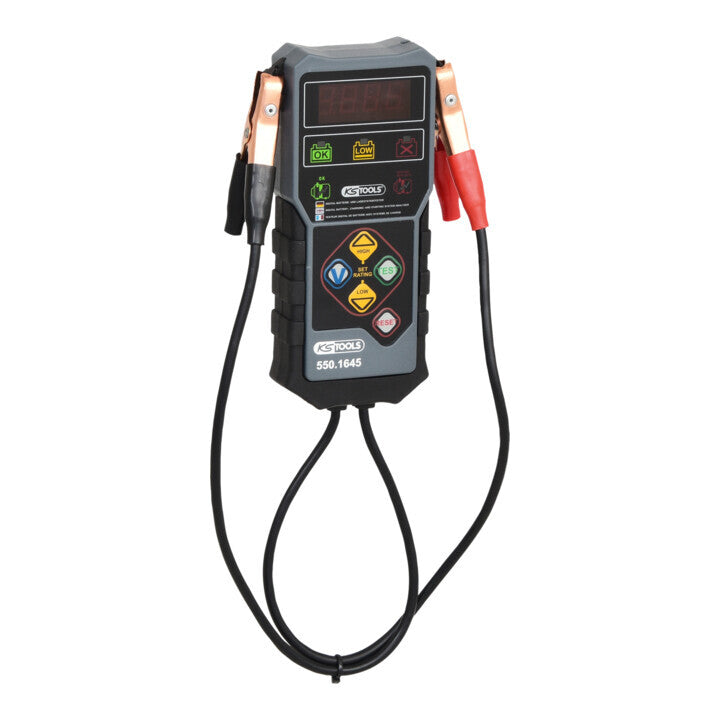 KS Tools Batterietester Prüfgerät Tester 12V Arbeitsbereich DIN 100-800 CCA - 4042146579695