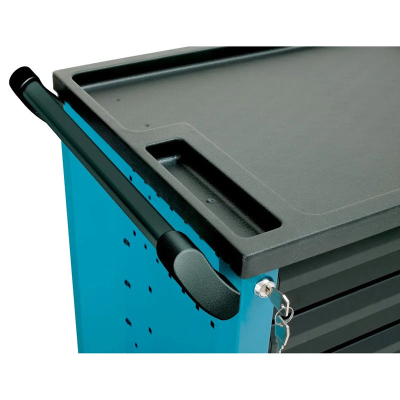 Hazet Werkstattwagen Werkzeugwagen blau 6 Schubladen 300kg Tragkraft 915x498mm - 4000896148578