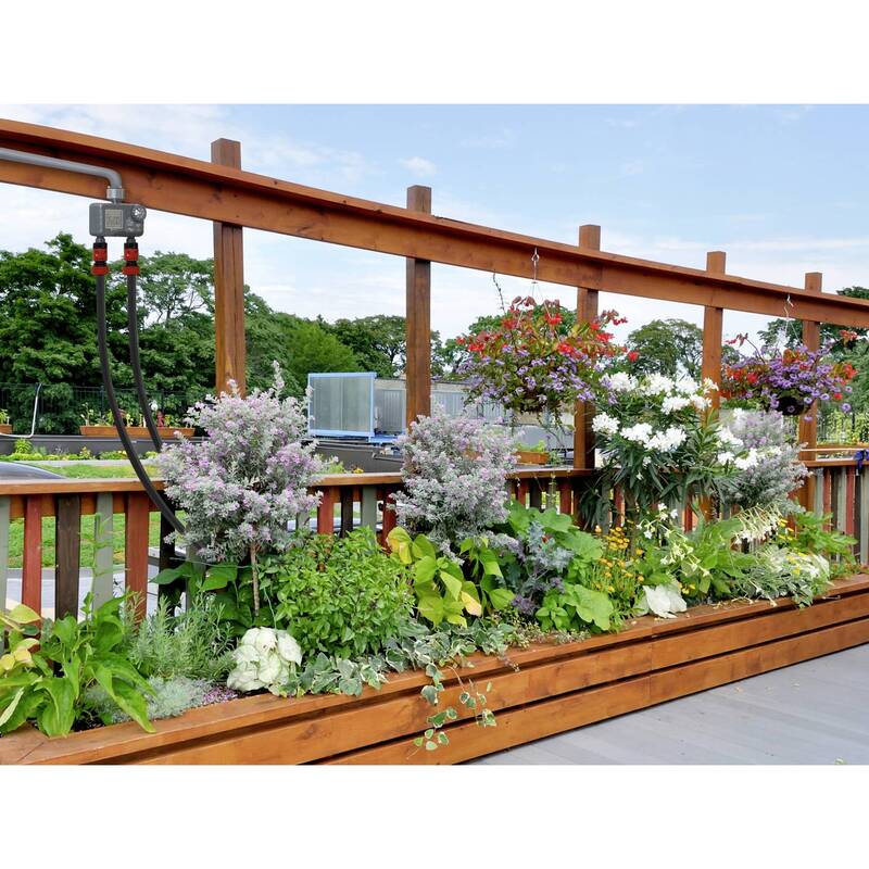 Toolcraft Bewässerungssteuerung Duo Gartenbewässerung digital 1-239min IPX4 - 4064161188058