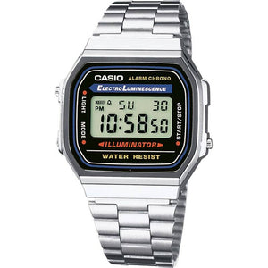 B-Ware Casio Armbanduhr A168WA-1YES Uhr Kunstharz Edelstahl digital 12h Anzeige