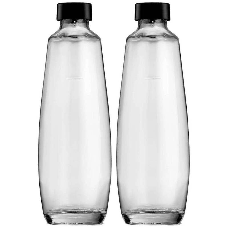 Sodastream Glaskaraffe 2er Set 1L Duo Glasklar Getränkekaraffe Küche 1047205490 - 8719128118369