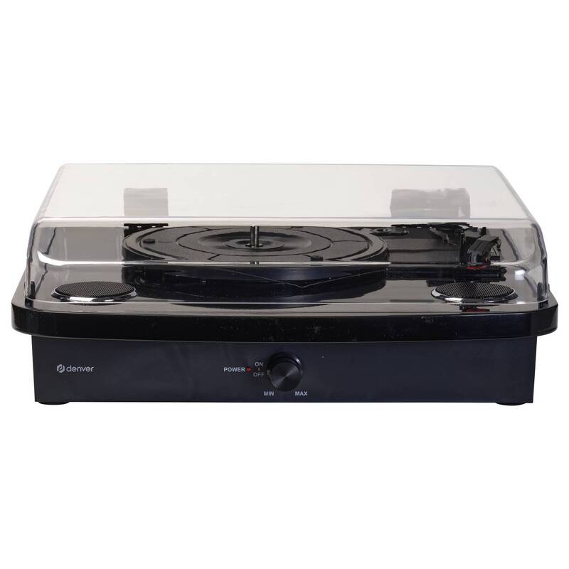Denver Plattenspieler Riemenantrieb VPL-230B Retro Design Schwarz Bluetooth - 5706751068003