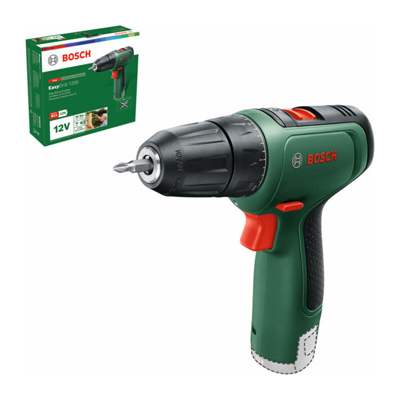 Bosch Akku-Bohrschrauber EasyDrill 1200 12V 1,5Ah Schrauber Solo Softgrip 30Nm - 4053423224870