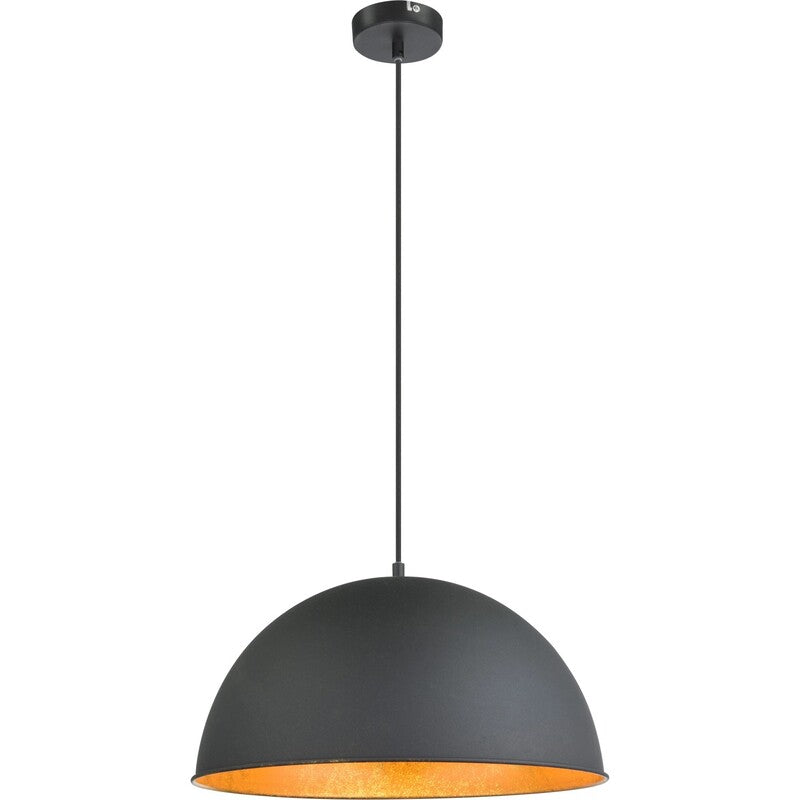 Globo Pendelleuchte Hängeleuchte LENN LED Lampe Leuchte schwarz goldfarben E27 - 9007371351145