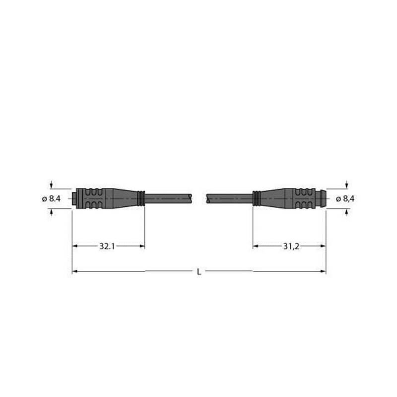 Turck 6627155 Sensor-/Aktor-Steckverbinder konfektioniert Verbindungsleitung - 4047101280616