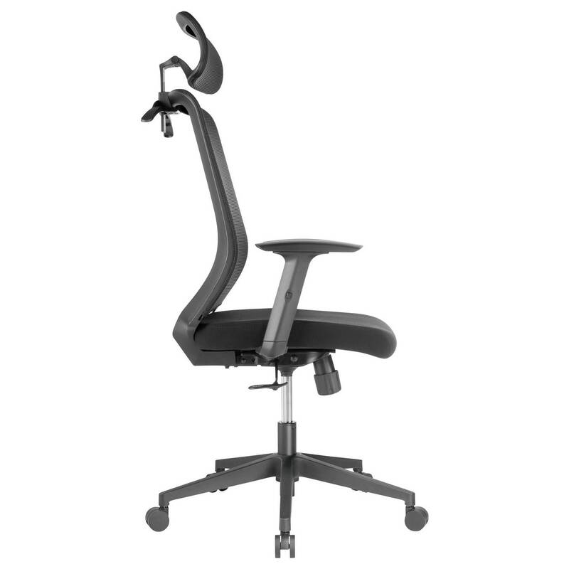 SpeaKa Professional Bürodrehstuhl ergonomisch SP-MOC-001 schwarz 150kg - 4064161408996
