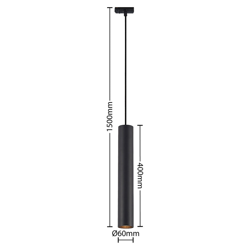Lindby Pendelleuchte Hängeleuchte Linaro LED Lampe Pendellampe schwarz 40cm - 4251911701593