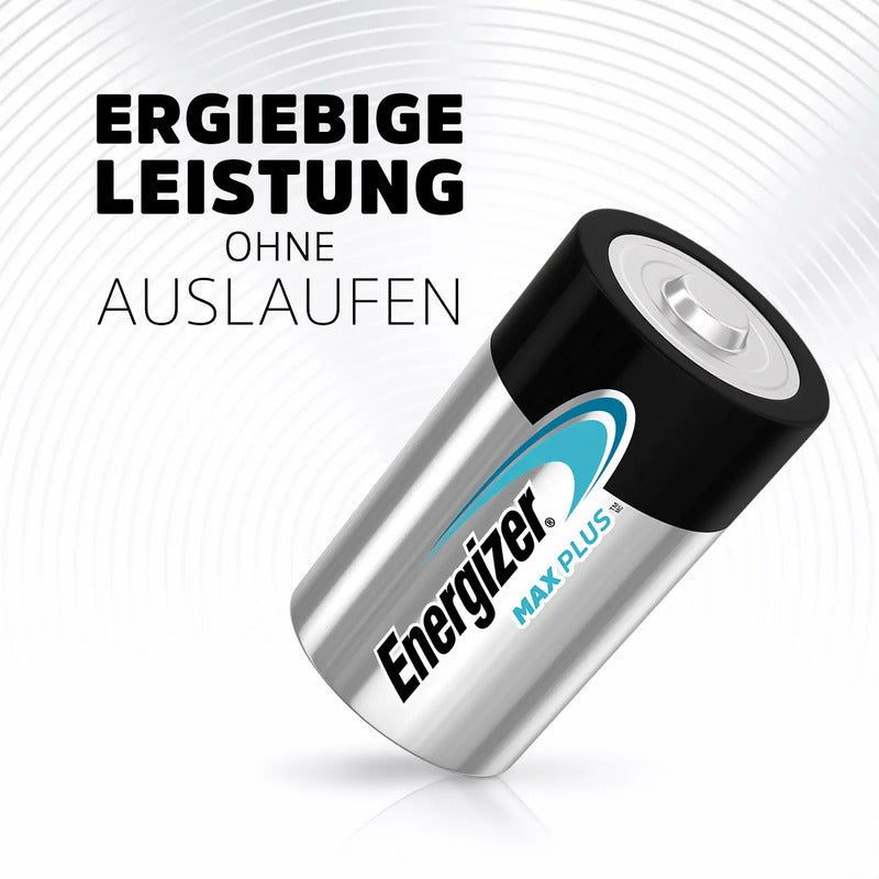 Energizer Mono D-Batterie Alkali-Mangan 1,5V 20 Stück Max Plus Einweg Akku Box - 7638900423365