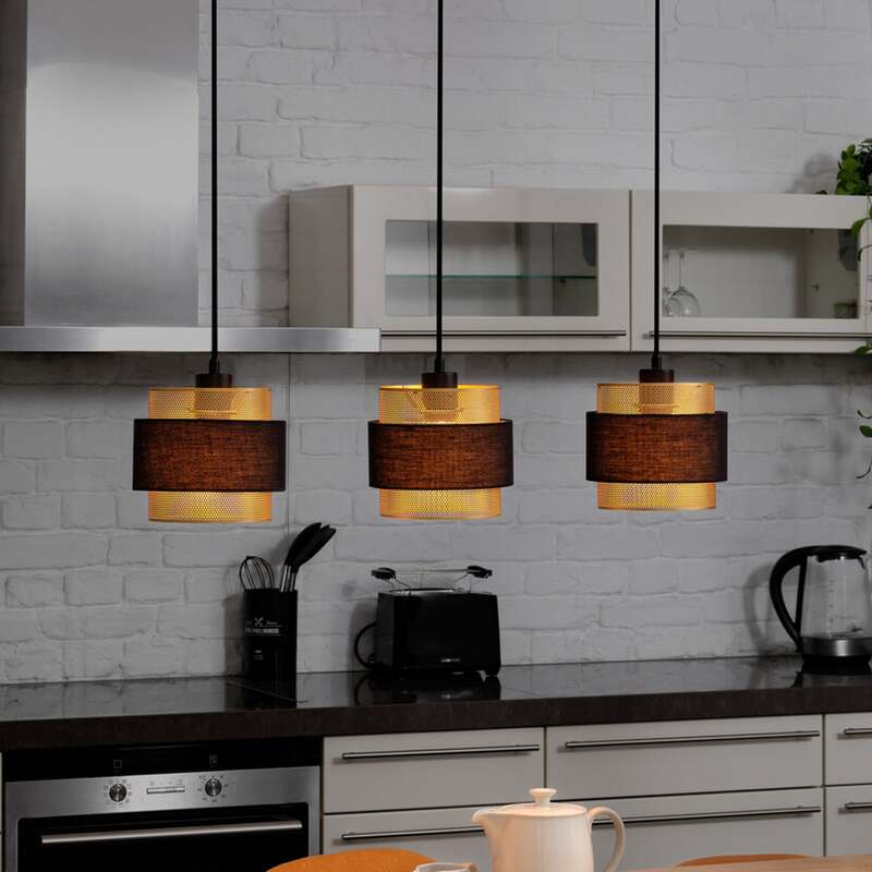 Osram Hängeleuchte Pendelleuchte Decor Hornet Schwarz Gold Wohnzimmer Lampe - 4058075847880