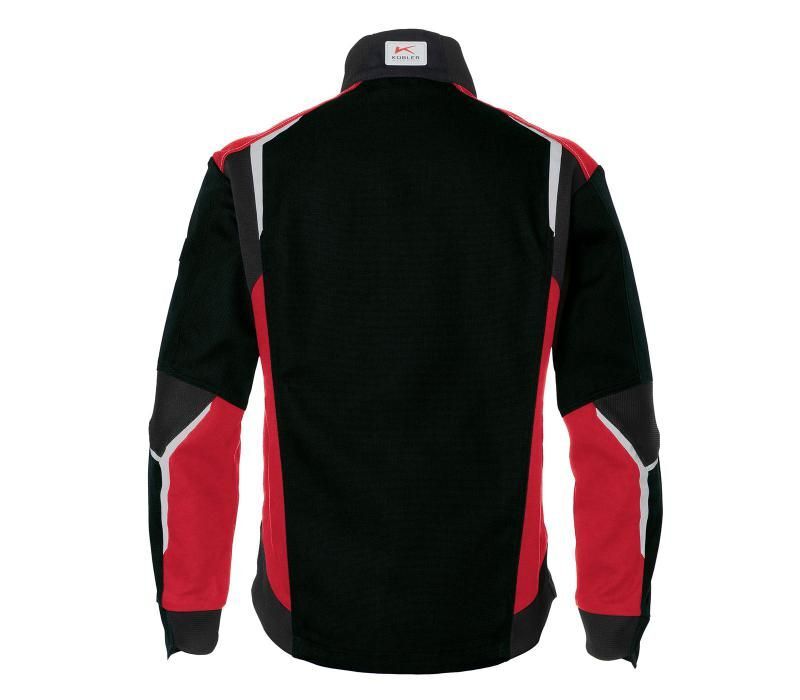 Kübler Jacke Berufsjacke Arbeitsjacke BODYFORCE 1125 schwarz mittelrot Größe M - 4053813488233