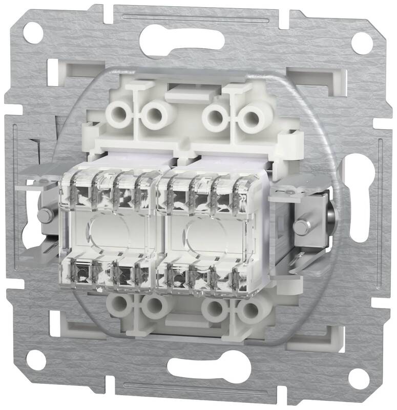 Schneider Electric RJ45-Datendose Asfora EPH4870121D Weiß RAL 9003 250V 10A - 3606486875797