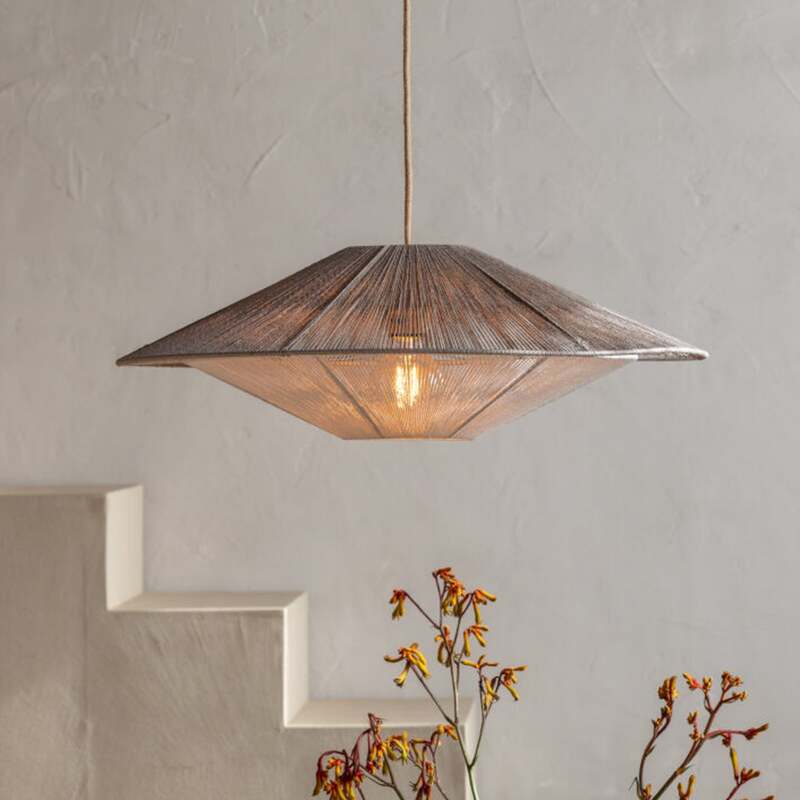 Good & Mojo Hängelampe Hängeleuchte Lumbini LED Pendelleuchte Lampe hellgrau - 8716248101066