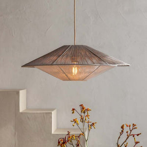 B-Ware Good & Mojo Hängelampe Hängeleuchte Lumbini LED Pendelleuchte Lampe hellgrau