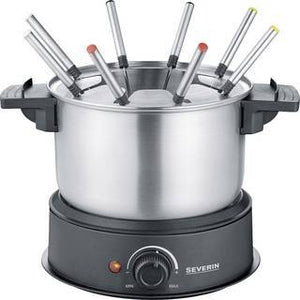 B-Ware Severin 2470 Fondue 1500W Edelstahl Käsefondue Schokoladenfondue 1,4 Liter