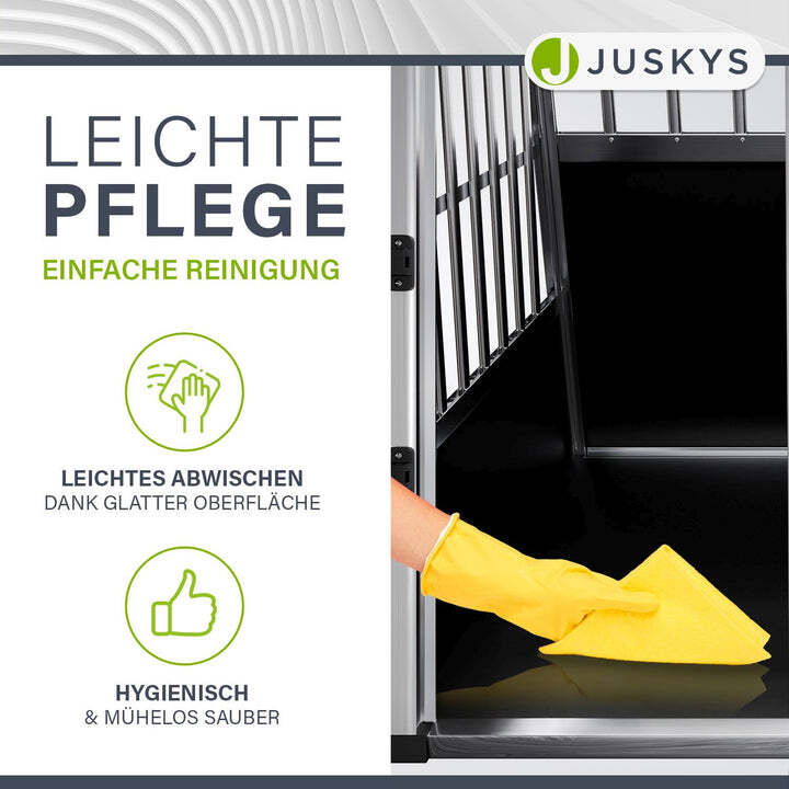 Hundebox Auto Hundetransportbox Alu für große Hunde Kofferraum Rücksitz XL - 4260304765616