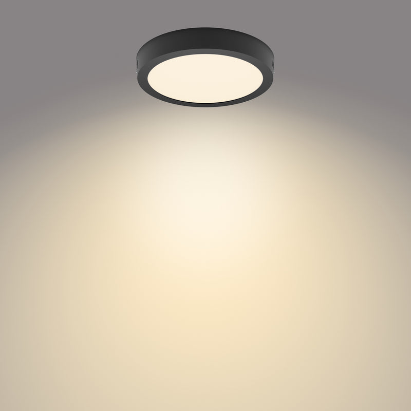 Philips Deckenlampe LED Leuchte Slim Surface 21cm schwarz warmweiß 2700K Lampe - 8719514328693