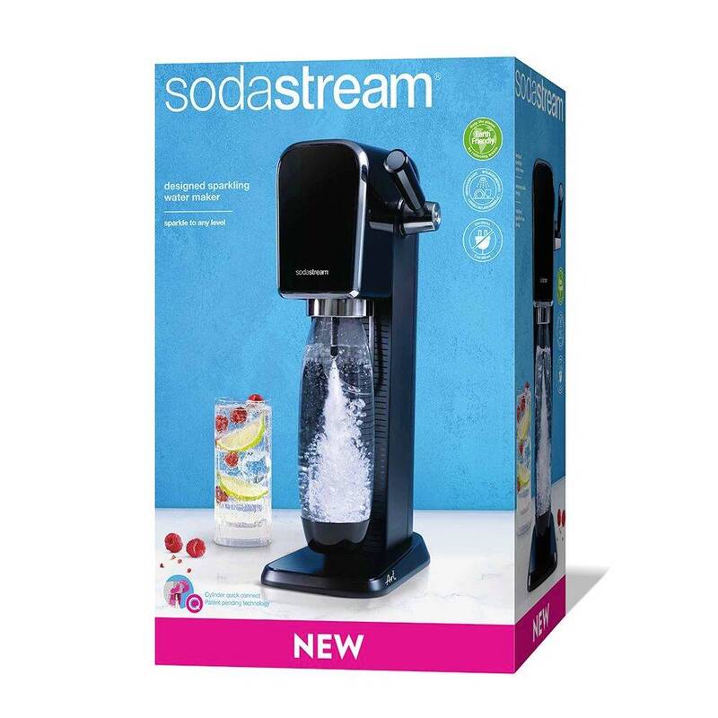 Sodastream Wassersprudler Wasser-Sprudler Sprudelwasser Art Schwarz Edelstahl - 7290113764439