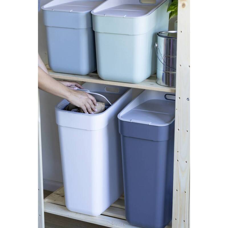 Curver Mülleimer Abfalleimer READY TO COLLECT Grau Kunststoff stapelbar modular - 3253922103022