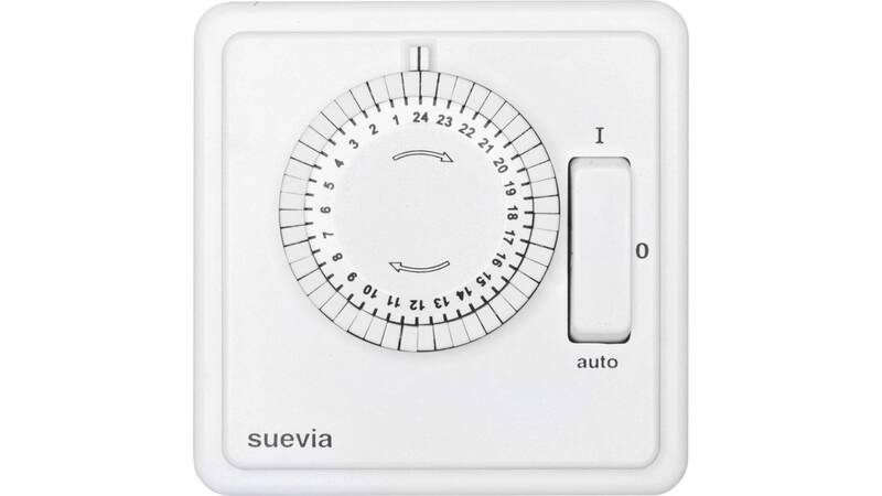 Suevia SU280447 Unterputz-Tageszeitschaltuhr Tagesprogramm Zeitschaltuhr analog - 4000962103913