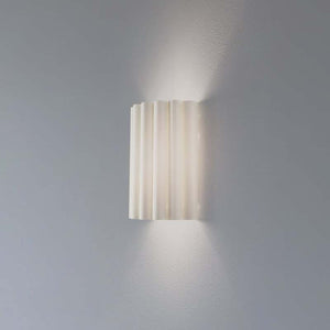 B-Ware Duolla Wandleuchte Wandlampe Aria Microfaser creme E27 LED Lampenschirm