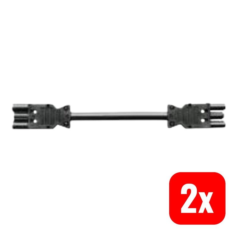 BACHMANN Verlängerungskabel GST18-3 schwarz 2m Stromkabel Verbindungskabel 16A - 4016514020874