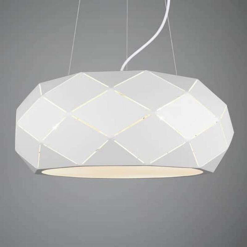 Trio Lighting Hängeleuchte Zandor Pendelleuchte Deckenlampe Lampe weiß Metall - 4017807422061