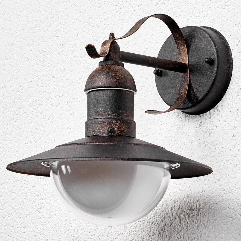 Lindby Außenwandleuchte Wandleuchte Clea LED Gartenlampe Kupfer 24cm IP44 - 4251096502633