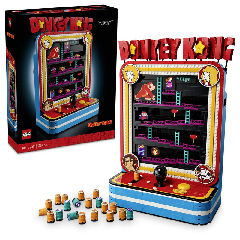 LEGO Super Mario Donkey Kong Arcade Retro-Spielautomat 1367 Teile Zimmerdeko - 5702018063842