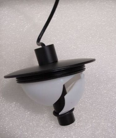 Lucande Stehleuchte Darrow LED dimmbar Touchdimmer Lampe schwarz/opal 320cm - 4255830903885