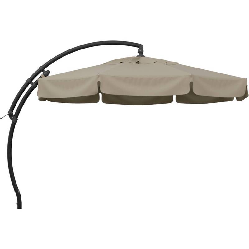 Sungarden Ampelschirm Sonnenschirm 350cm Beige-meliert Aluminium UV-Schutz UPF80 - 5900246511115